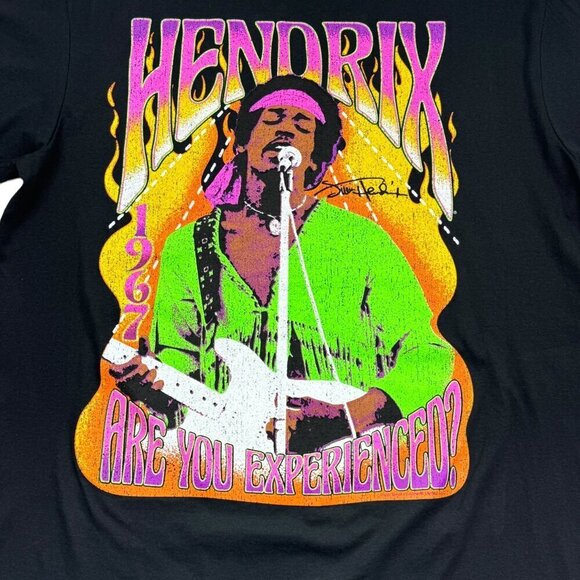 Jimi Hendrix Are You Experienced Cotton Graphic/Logo Band T-Shirt Men's Size L - Picture 2 of 4